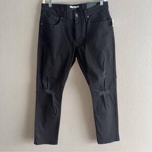 (New) Edgar + Ash Black distressed Slim Fit Jeans - 36x32